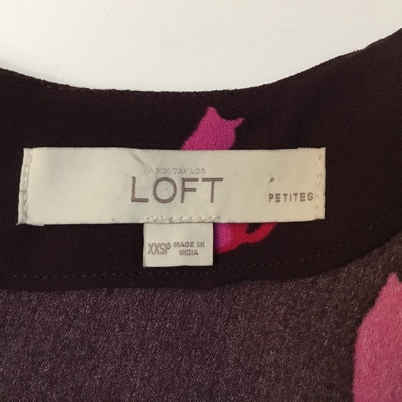 Loft Women Petite Shift Mini Dress Cats Size XXSP - Picture 2 of 8